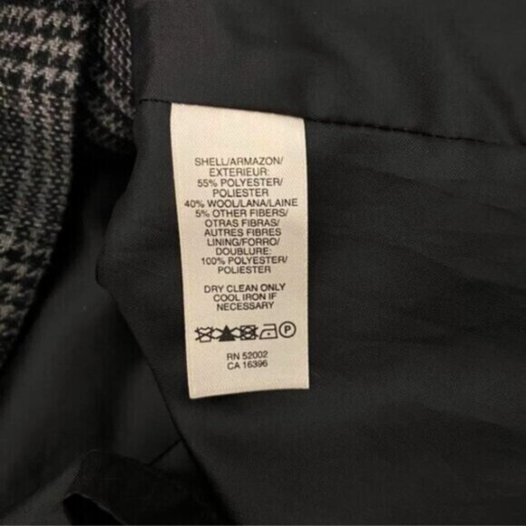 Donna Karan DKNY Plaid Wool Blend Pleated Swing Coat – Chic Cropped Academia - Picture 8 of 11